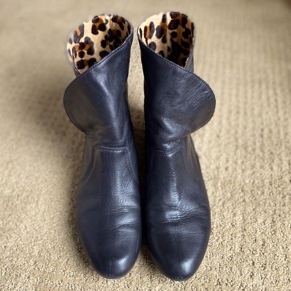 Animal print / black boots - Picture 5 of 6
